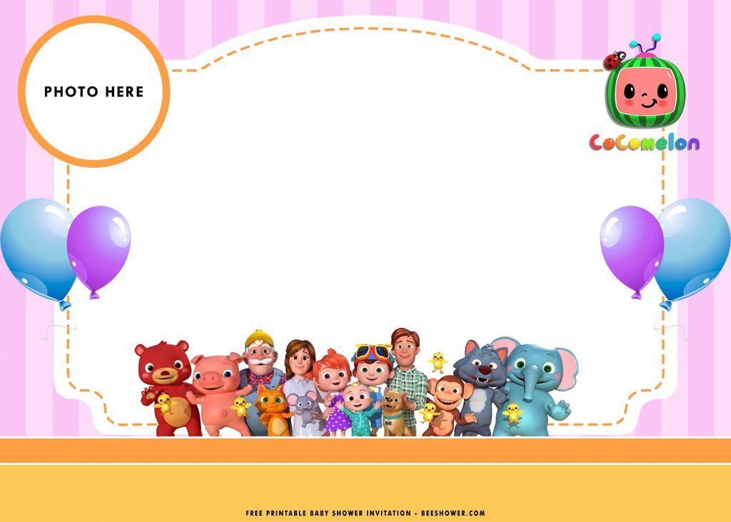 Featured image of post Birthday Background Cocomelon Birthday Invitation Template Free